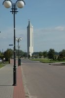 ul. ��kowa i widok na wie�� nowego ko�cio�a